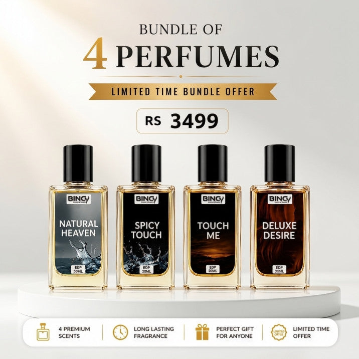 Bundle Of 4 Perfumes 30ML With Free Delivery