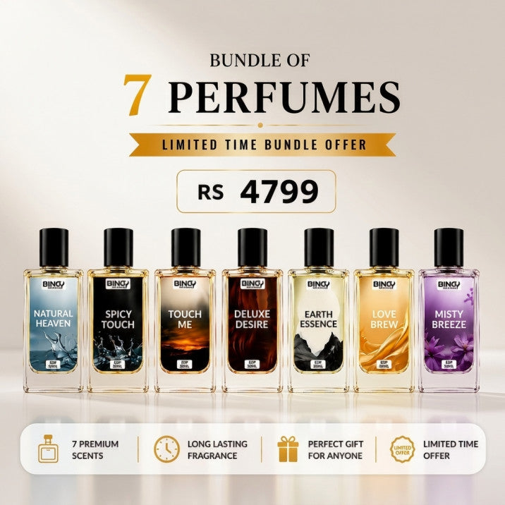 Bundle Of 7 Perfumes 30ML With Free Delivery