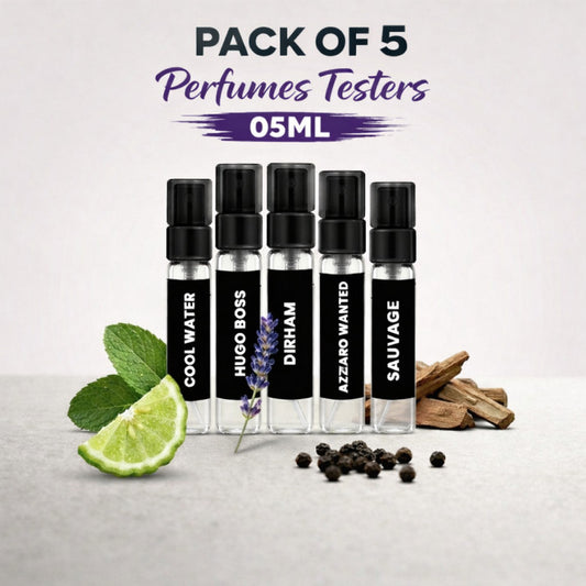 5 Perfumes Samples 5ML of Your Choice - Explorer Range
