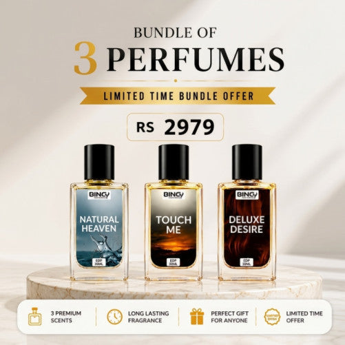 Bundle Of 3 Perfumes 30ML With Free Delivery